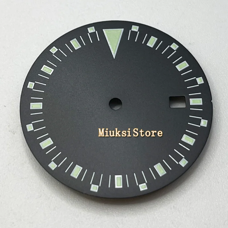 

31mm Black Green sterile watch dial luminous dial fit Miyota 8205 8215 821A Mingzhu DG 2813 3804 ETA 2836 2824 ST1612