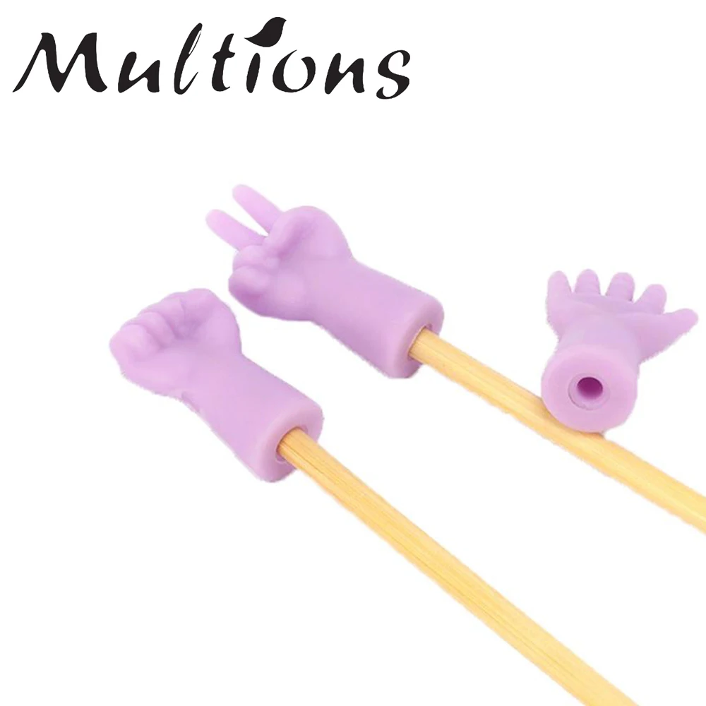 6 шт. резиновые протекторы для вязальных спиц|Швейные инструменты и аксессуары| |