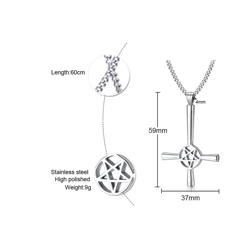 

Fashion Trend Cross Shape Men's Pendant Necklace Birthday Gift Anniversary Party Party Light Luxury Jewelry Wholesale