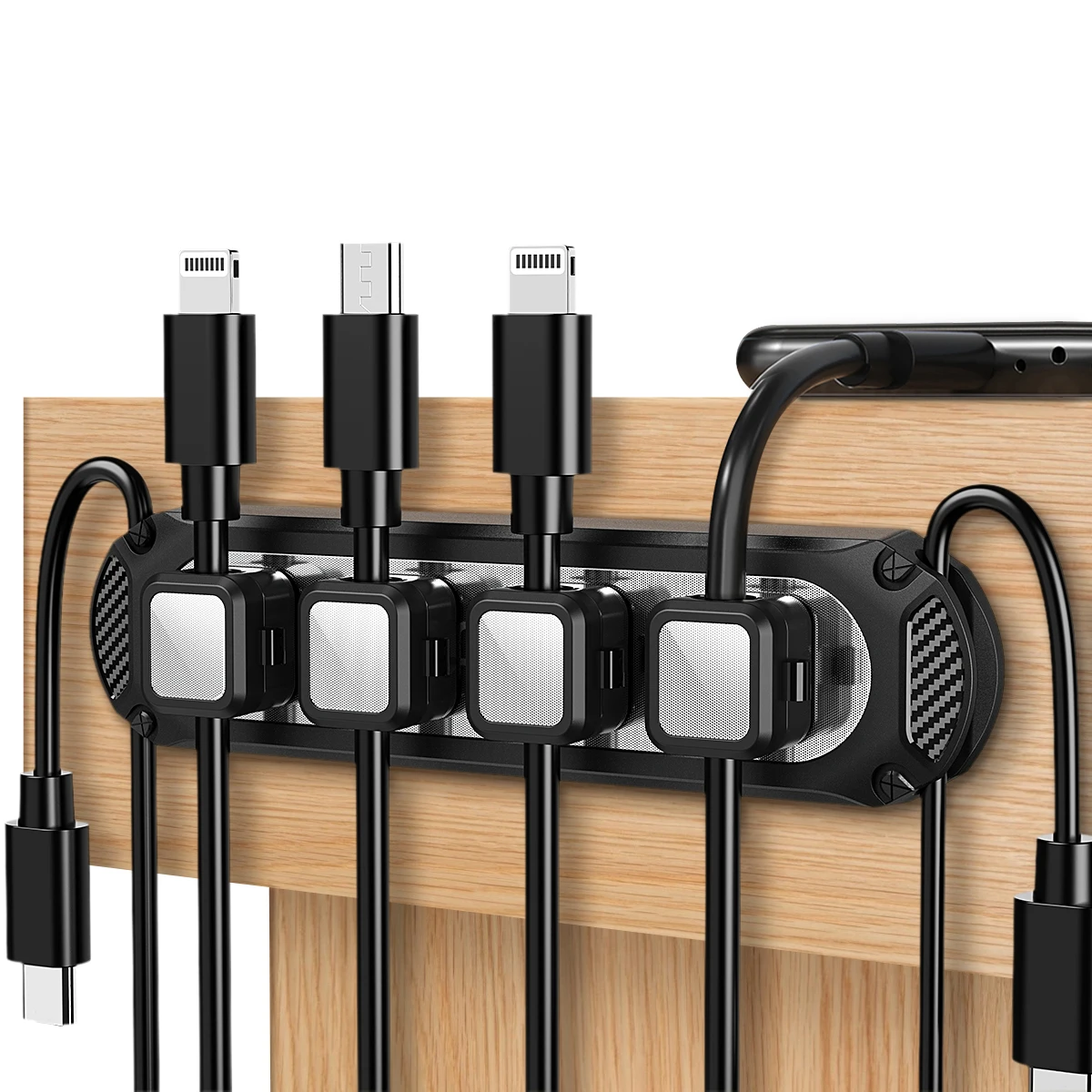 Organizador de cables USB, gestión de cables magnéticos, pinzas de alambre, soporte de Cable de alimentación para ratón, auriculares, teclado, auriculares