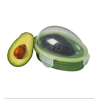 avocado food storage box space saving avocado saver plastic fruit container for kitchen crisper vegetable organizer