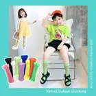 Детская футболка для мальчиков и девочек, до колена, носки для детские, для малышей преддошкольного возраста ребенка длинная нейлоновая сетка высокие носки для маленьких девочек в возрасте от 3 парупак. летние 2021