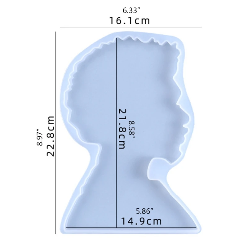 Африканский женский поднос из смолы форма для Африканской богини силиконовая
