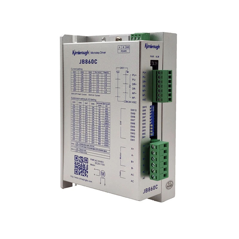 4 оси NEMA34 шаговый двигатель 12N.m(1715oz in) диаметр вала 12 7/14 мм 6.0A и драйвер AC18 80V/DC24 110V 2 0