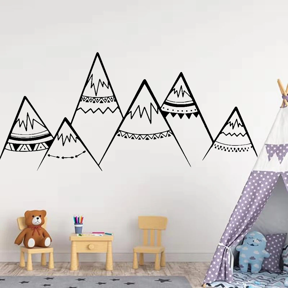 Виниловые Настенные стикеры в скандинавском стиле съемные настенные Декорации