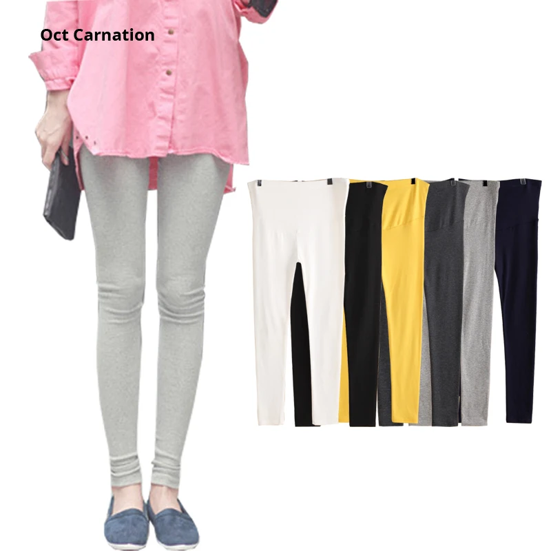 Леггинсы для беременных однотонные желтые штаны беременных|Лосины| |