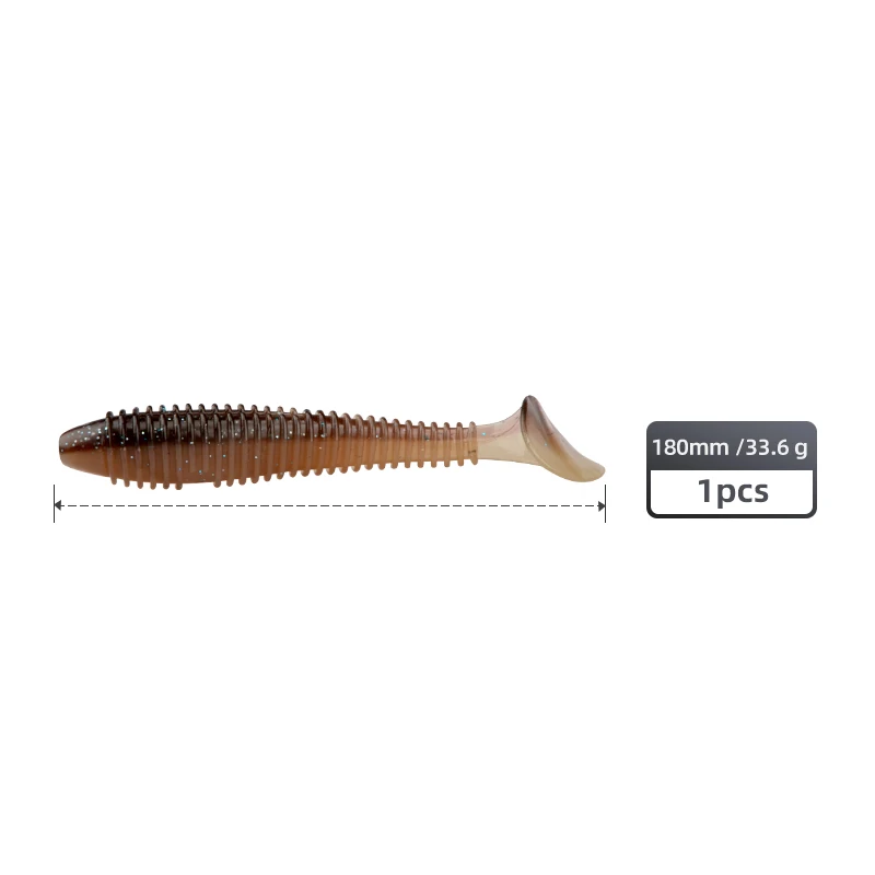 1 шт. мягкая рыболовная приманка 6 8 дюйма 180 мм 33 г|fishing soft baits|fishing luresoft baits |