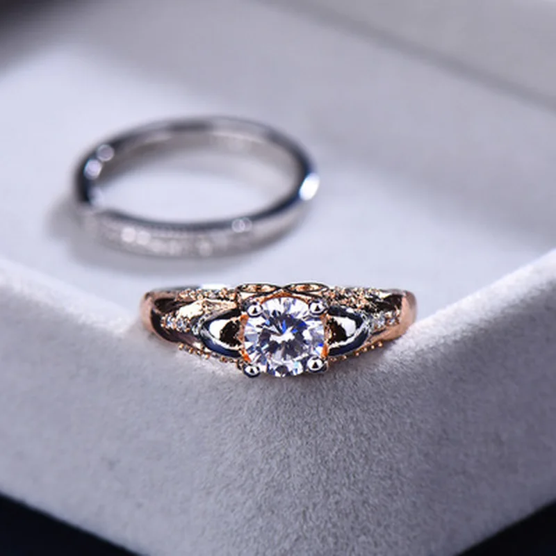 Женское двойное кольцо с кристаллами в готическом стиле | Украшения и аксессуары