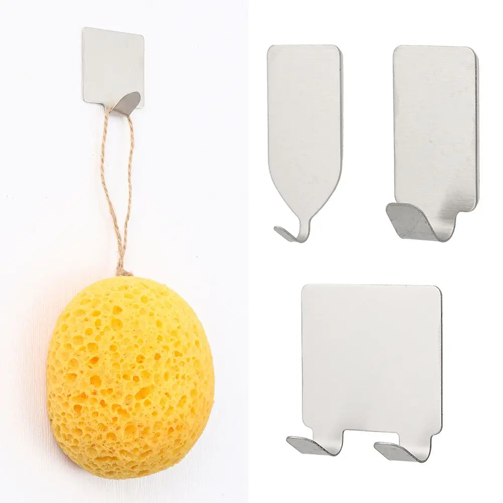 Настенный крючок из нержавеющей стали самоклеящаяся вешалка для полотенец