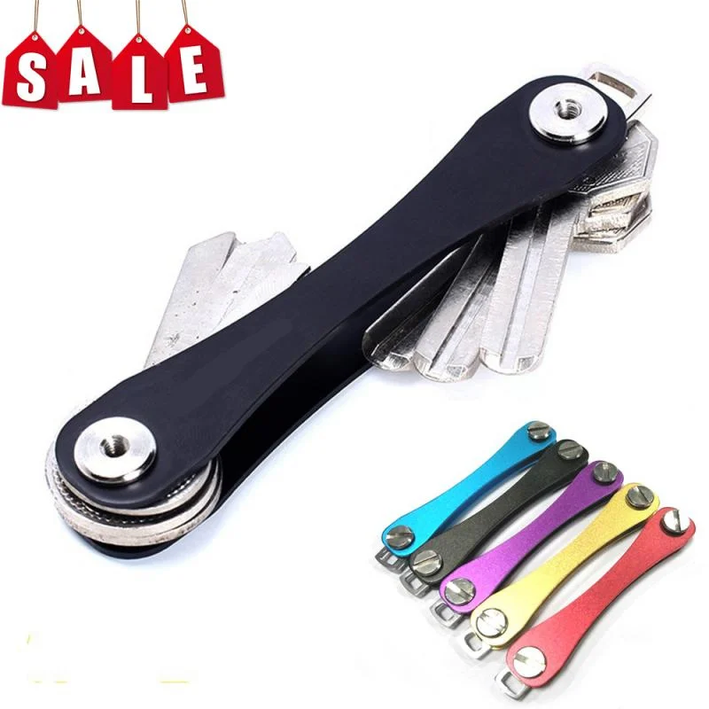 

Mini Keychain Compact Aluminum Key Chain Key Decorative Holder Clip Home Storage Metal Key Clip Aluminum Organizer Keychain