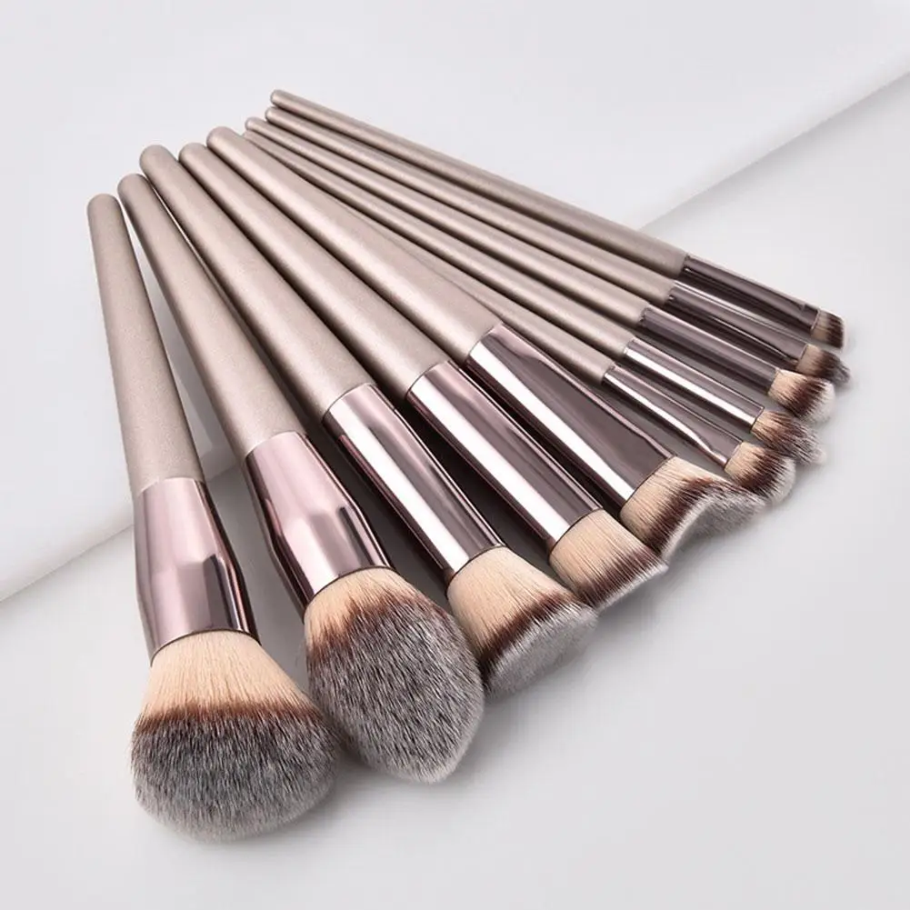14/10 шт. светло коричневый набор кистей для макияжа Косметика Тени век основа