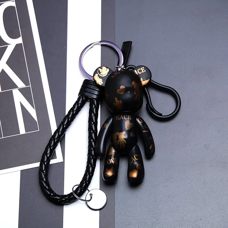 Брелок для ключей Bomgom мультяшный мишка милый автомобильный держатель сумка с