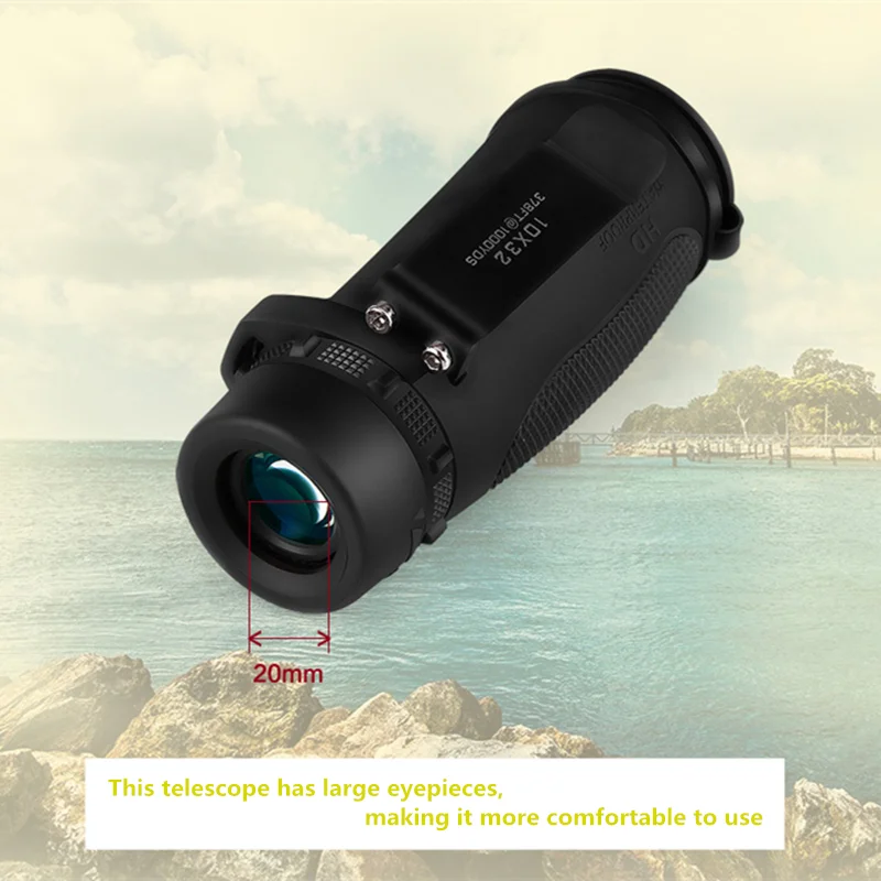 Binóculos de Viagem ao ar Nitrogênio-cheio à Prova Novo Livre Profissional Dbinoculars Água Binóculos Alta Ampliação Lista 10×32
