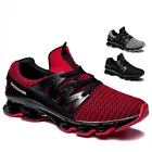 Классическая мужская повседневная обувь, кроссовки на подошве, удобные дышащие Красные кроссовки