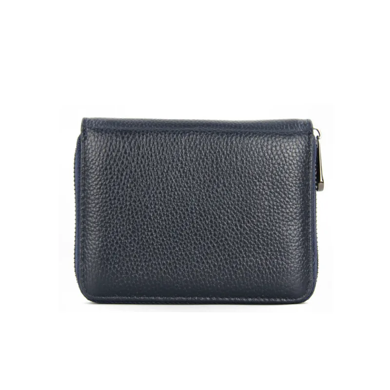

New Leather Organ Card Case RFID Credit Card Case Multi-card Slot Business ID Head Layer Cowhide Passport Case