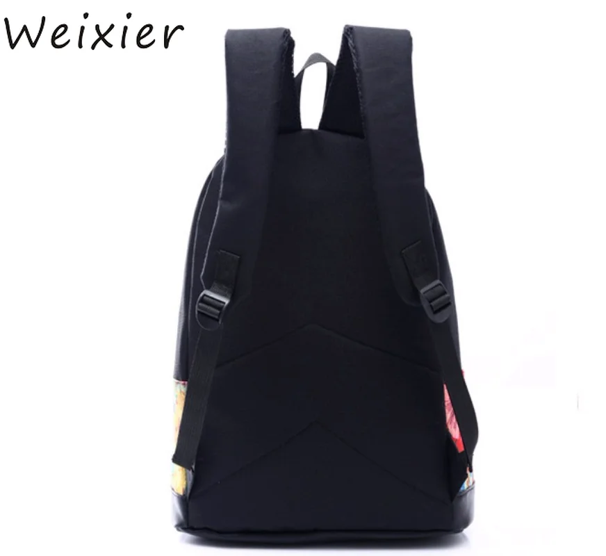 WEIXIER минималистский водонепроницаемый холщовый рюкзак маленький новый женский