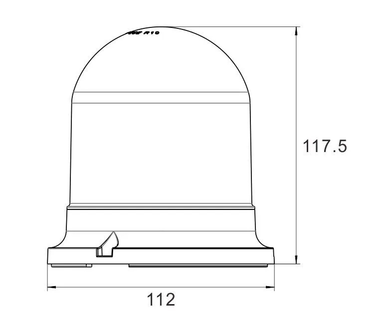 

ECE R65 Vehicle BEACON with Magnet Flash Strobe & Rotating Beacon Light DC 12V