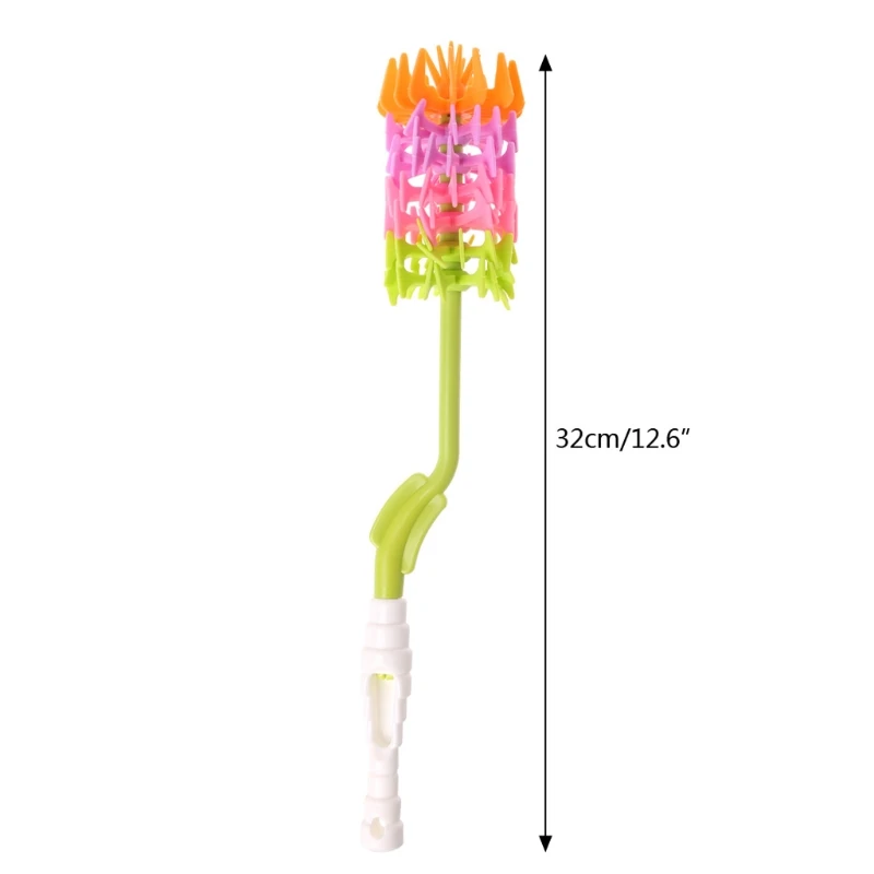 

Rainbow 360 Rotation Silicon Baby Milk Feeding Bottle Brush Nipple Cleaning Tool
