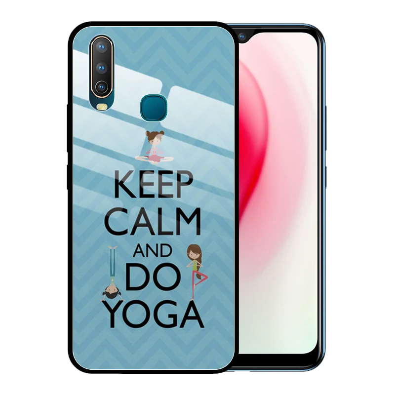 Чехол из закаленного стекла для VIVO Y15 Y17 Y12 U3X U10 Y93 Y85 Y81 Y71 Y75 Y19 Y66 чехол с защитой от