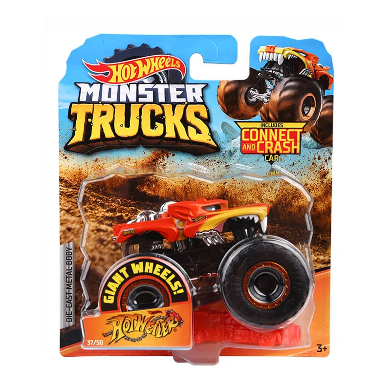 HOTWHILER Hot Wheels Металлический Игрушечный Автомобиль Monster Trucks ассортимент для больших шин автомобилей Разрушитель FYJ44 Hotwheels Lover коллекция для мальчиков - Цвет: HOTWHILER