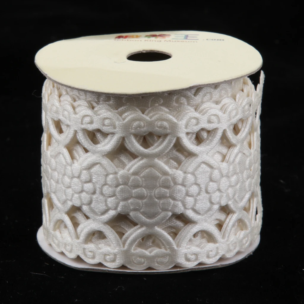 38mm 2pcs Yards Lace Fabric Trim Ribbon Tape Set Self Adhesive DIY Craft Scrapbooking Decorative | Дом и сад