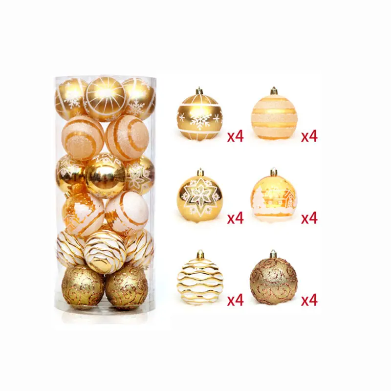 24 шт. Рождественский бал орнамент Рождественская елка кулон для торгового центра