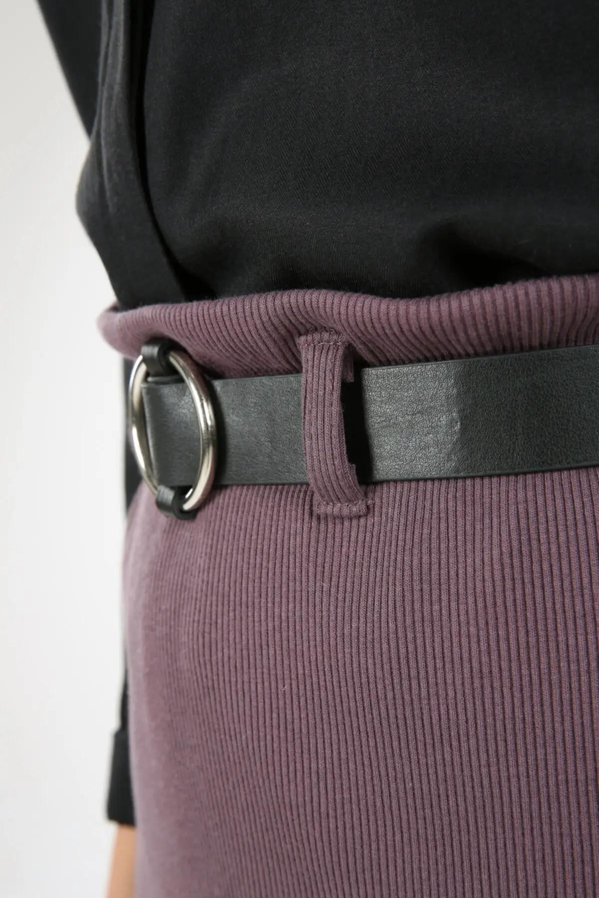 

Women Purple Skirt Belt Detail Women Muslim Clothing Skirt