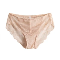 1pc womens 100 silk lace mesh sexy panties briefs underwear lingerie s m l tg002