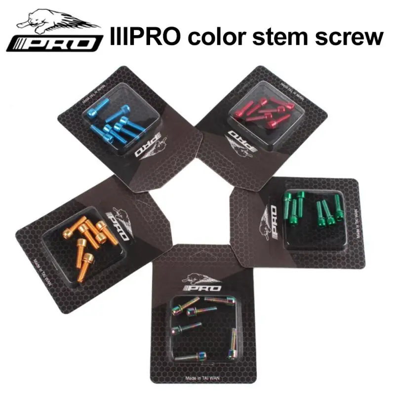

Titanium-plated Colorful Stainless Steel Screws MTB Bicycle Handlebar Screws M5*18MM Stem Riser Screw In Bolts Bicycle Parts