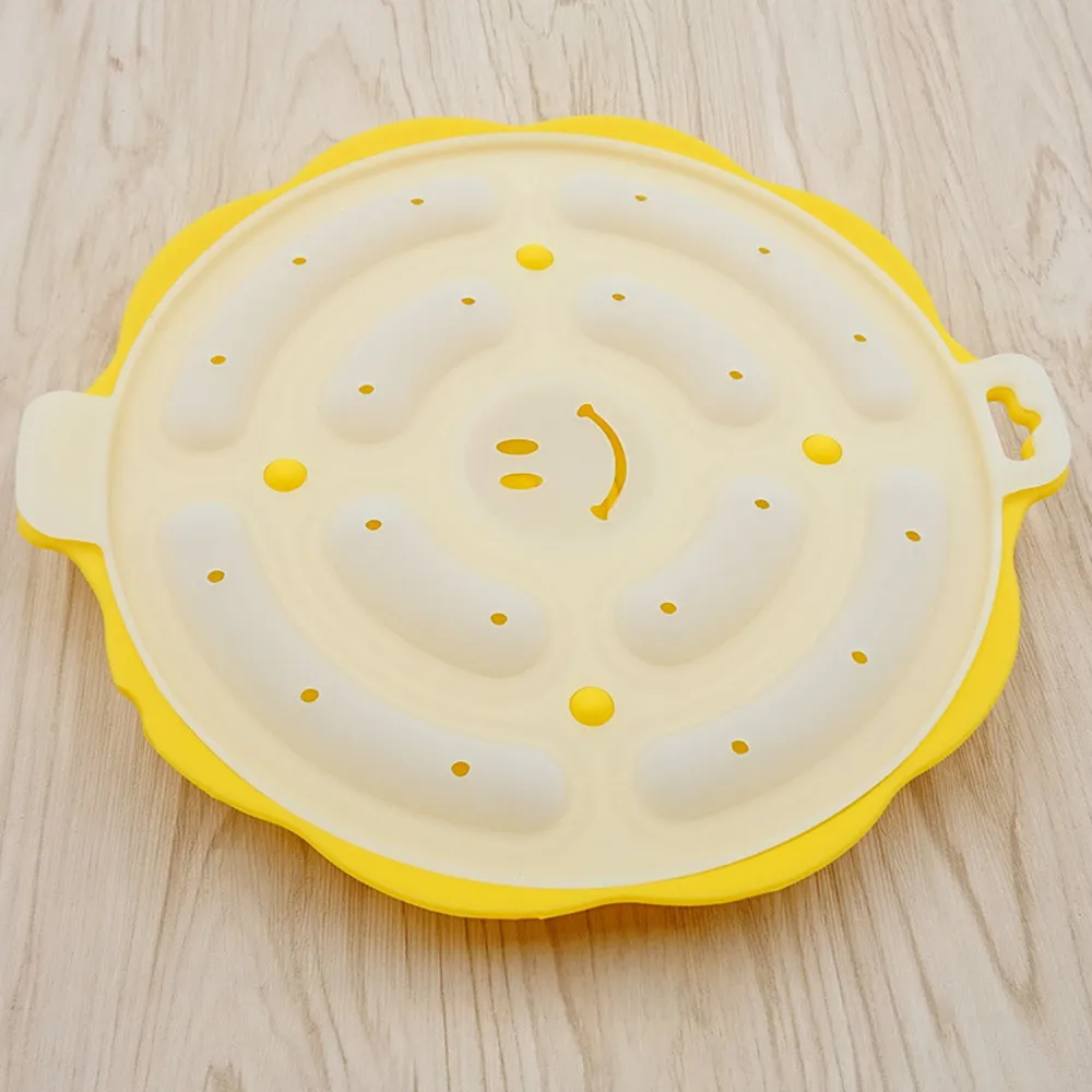 

DIY Hot Dog Silicone Mold Silicone Round Sausage Mould Meat Baking Mould Non-toxic Homemade Mould With Lid For Microwave Use