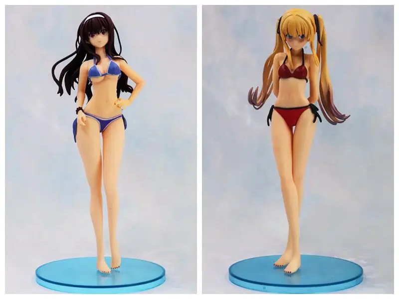 Аниме 23 см Saenai Heroine No Sodate kata Eriri Spencer Sawamura/Kasumigaoka Utaha пикантный купальник бикини ПВХ