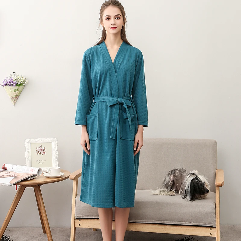 

Spring Summer Soft Absorbent Towel Bathrobe Bath Towel Nightgown Women's Nightgown Men's Bathrobe