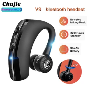 v9 tws wireless headphones bluetooth ear hook gaming headsets waterproof sports earbuds for xiaomi huawei iphone music earphones free global shipping