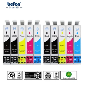Befon T1295 Замена чернильных картриджей для Epson T1291 T1292 T1293 T1294, совместим с принтом Epson SX420W SX425W SX525WD SX230