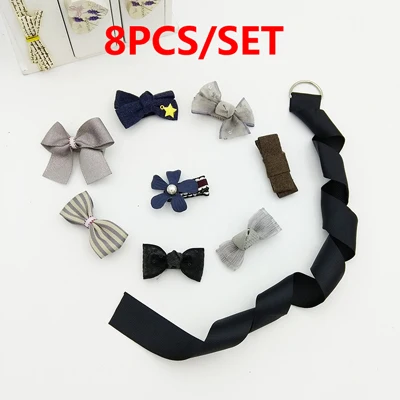 6pcs Style 13 Аксессуары для волос принцесса девочки заколки для волос в форме бантиков шпильки для девочек детские головные уборы металлические заколки для волос каваи головной убор - Цвет: 6pcs Style 13