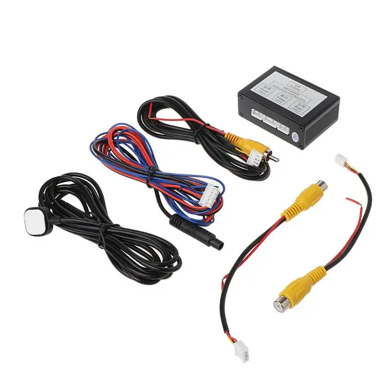Reversing System Two-Way Control Box Front And Rear View With Manual Switch Channel Converter Car Parking Camera Video R2LC