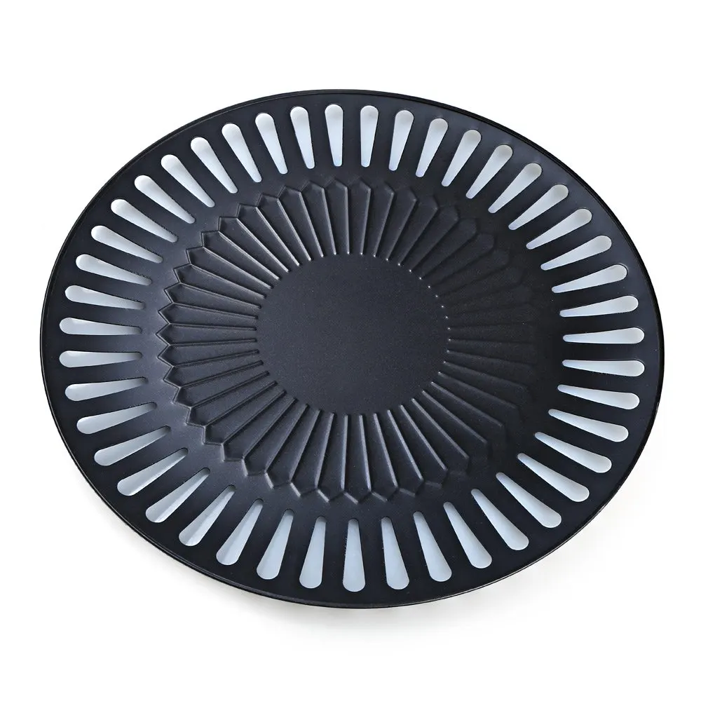 Антипригарная сковорода для гриля Рафинированный Утюг барбекю тарелка