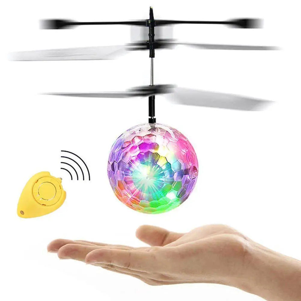 

Kids Mini IR Sensing RC Helicopter Aircraft Flying Ball Toys Built-in LED Light Kid Remote Sensing Toys Birthday Gift