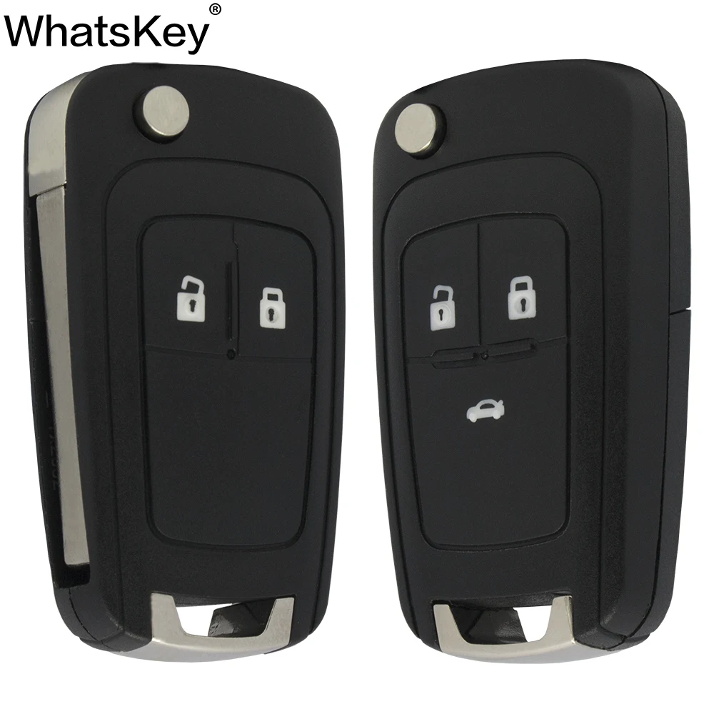 WhatsKey Флип складной дистанционный Автомобильный ключ оболочки чехол для Chevrolet Cruze Aveo Epica Lova Camaro Impala 2 3 4 5 Кнопка HU100 Blade