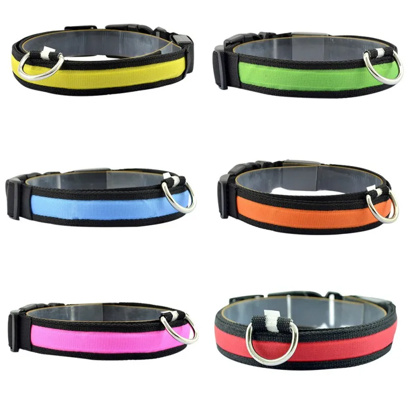 

Led Dog Collar Anti-Lost/Avoid Car Accident Collar For Dogs Puppies Dog Collars Leads LED Supplies Pet Products