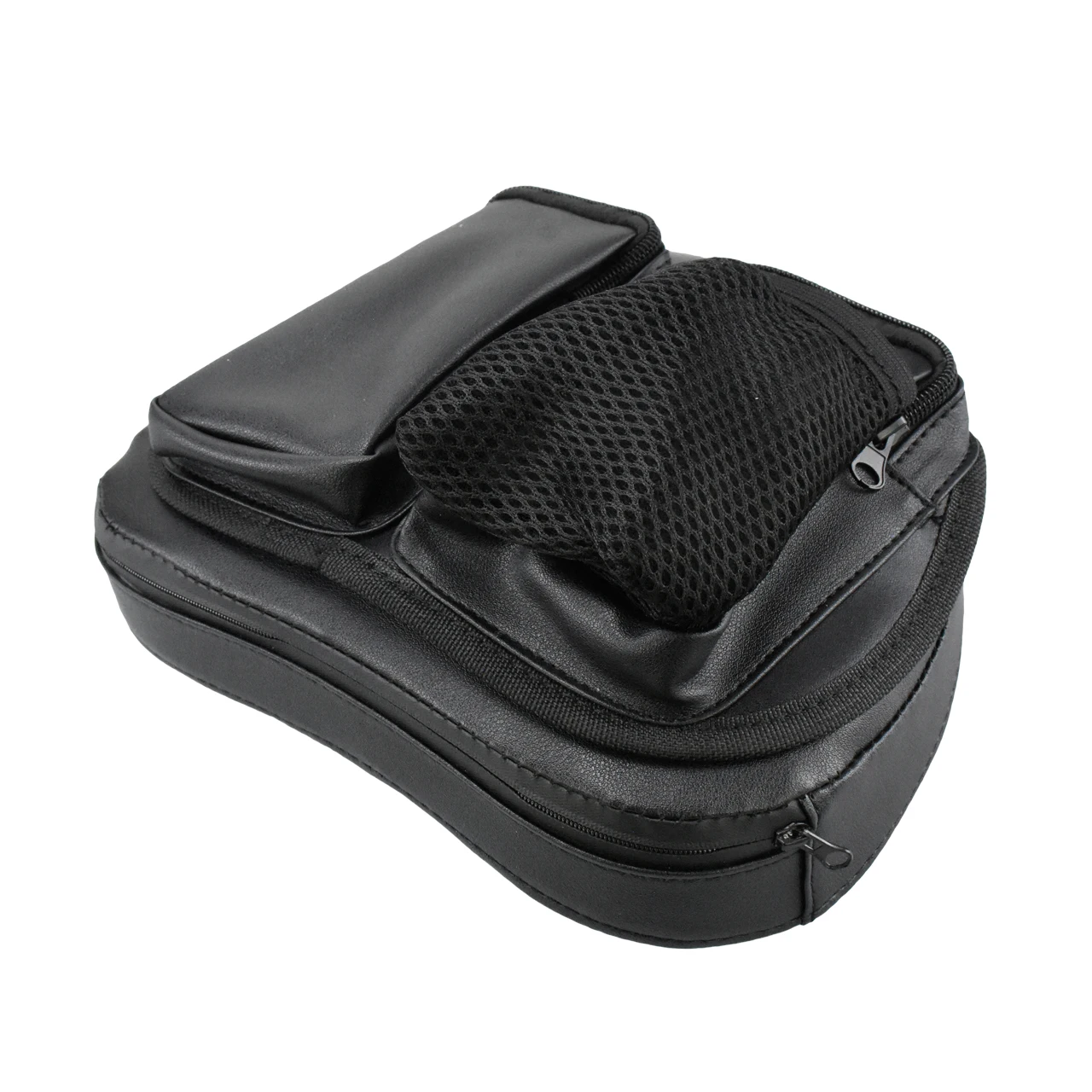 Motorcycle Black Rider Backrest Organizer Pad w/ Pocket For Harley Dyna Super Glide FXD Fat Bob Touring Sportster XL Softail |