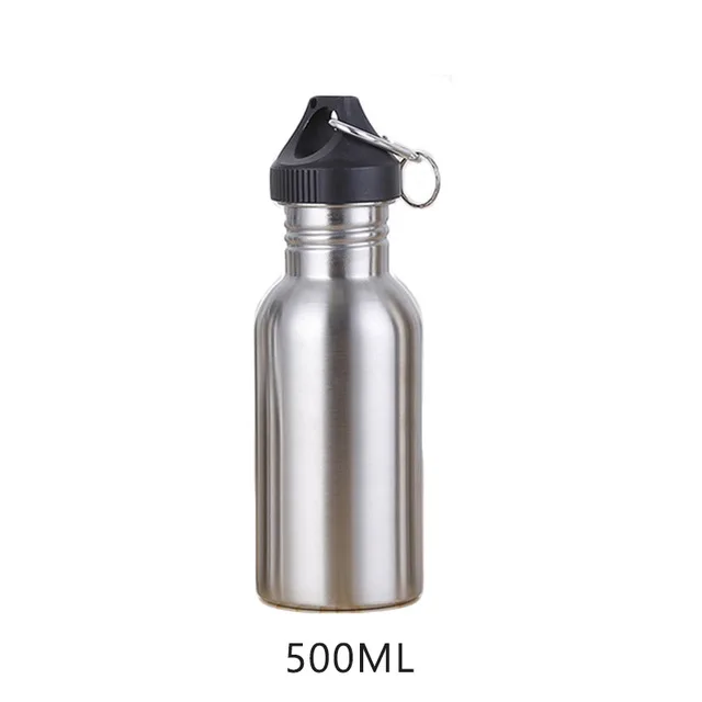style 3 500ml 350/500/750 мл Нержавеющая сталь бутылка для воды Кола Спортивная бутылка для питья гидро фляга bidon gourde Пеший туризм для верховой езды термос-бутылка - Цвет: style 3 500ml