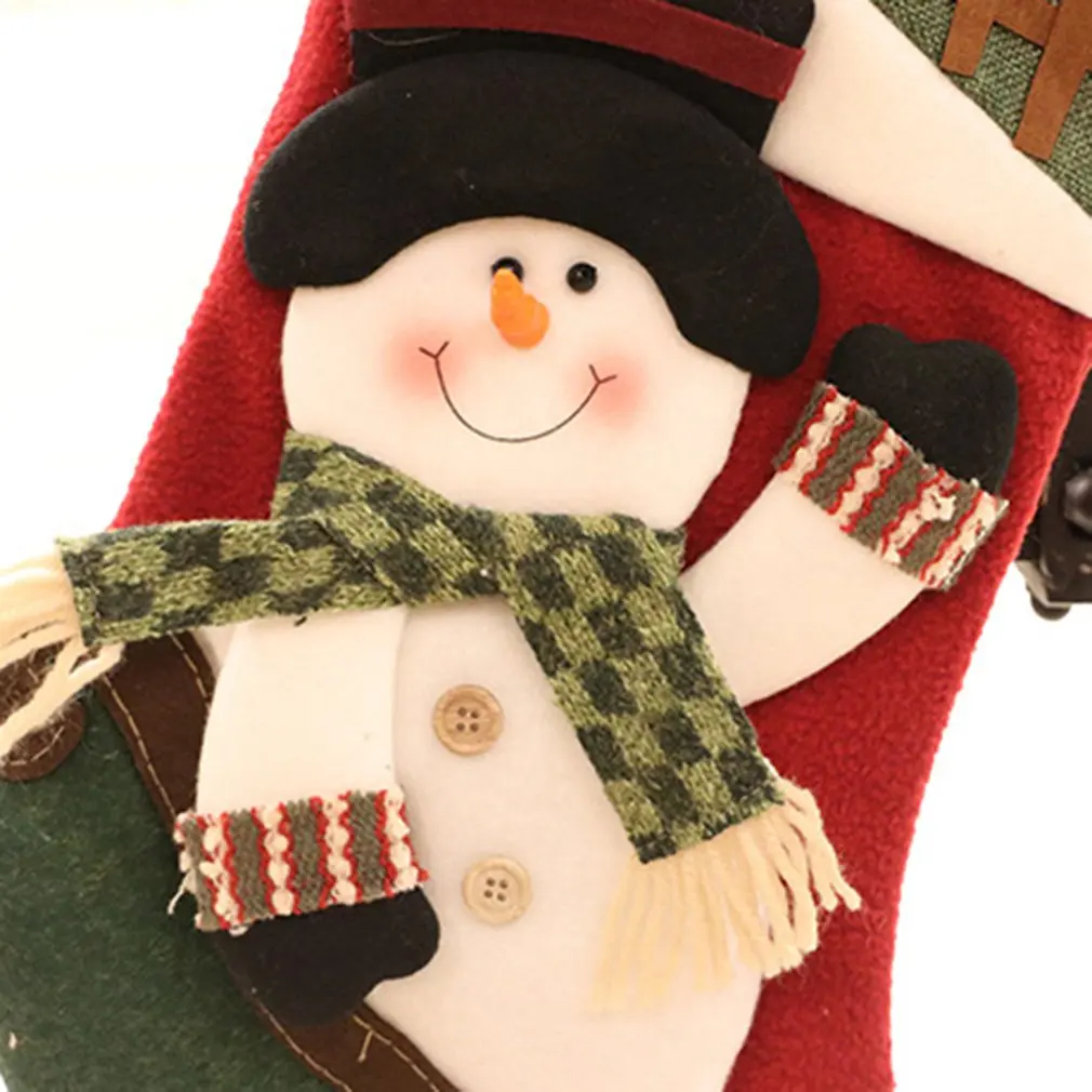 

Рождественские чулки, оригинальный подарок, сумка для конфет, фланелевые рождественские украшения для дома, носок, украшение для рождестве...