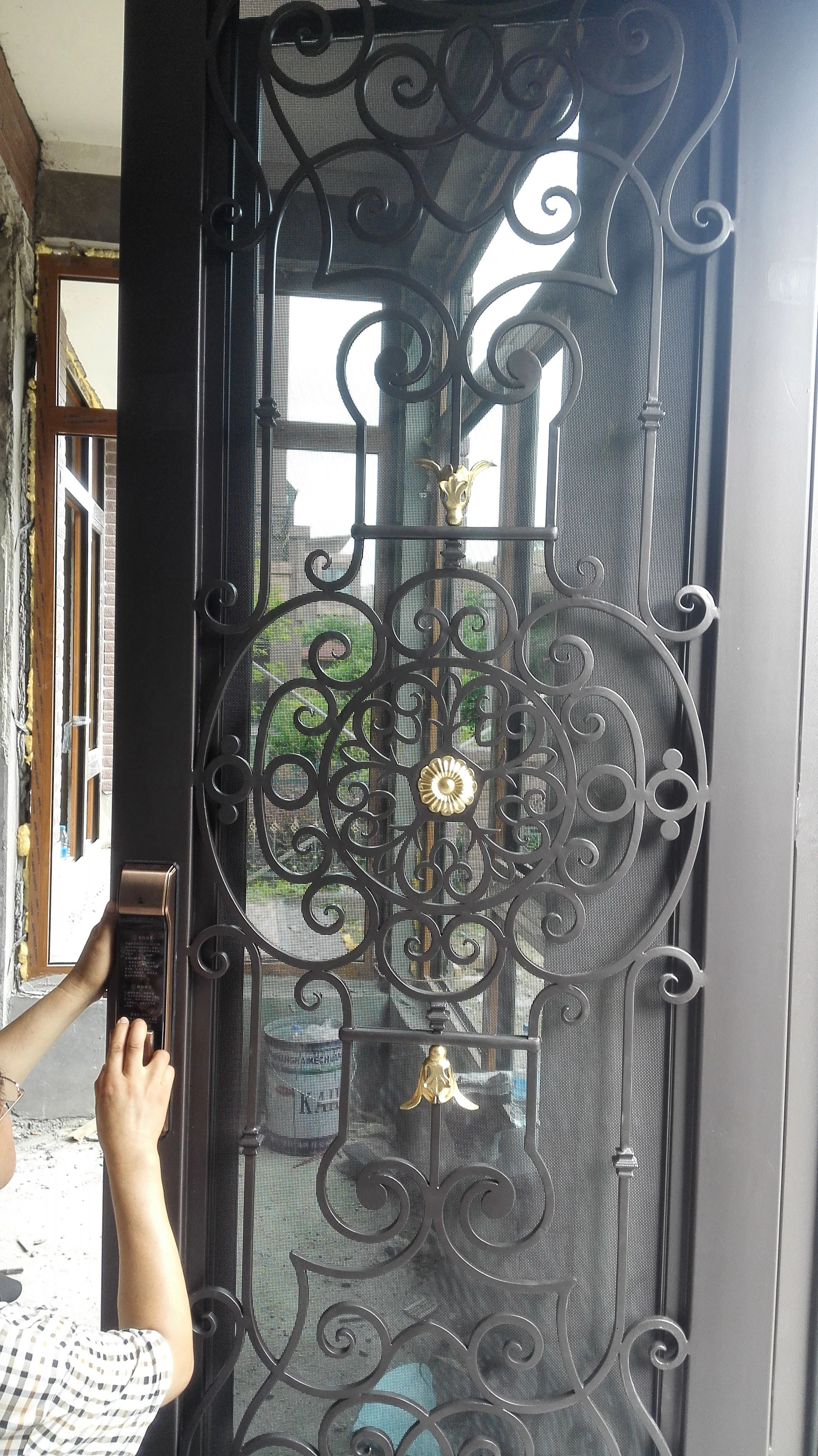 

Shanghai Hench Brand China Factory 100% custom made sale Australia iron storm door