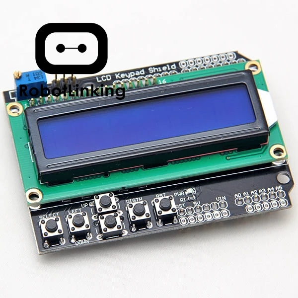 1602 ЖК-плата клавиатура Щит Синяя подсветка для Arduino Duemilanove РОБОТ