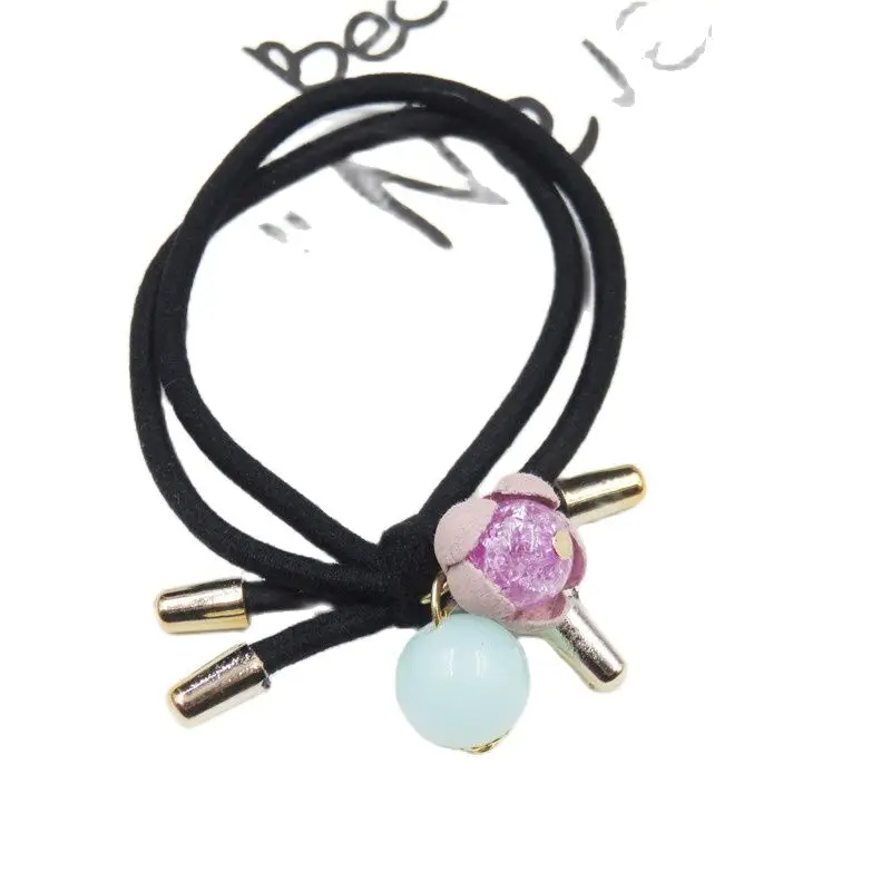 

Резинка для волос женская, эластичная, с цветами, 1 шт.