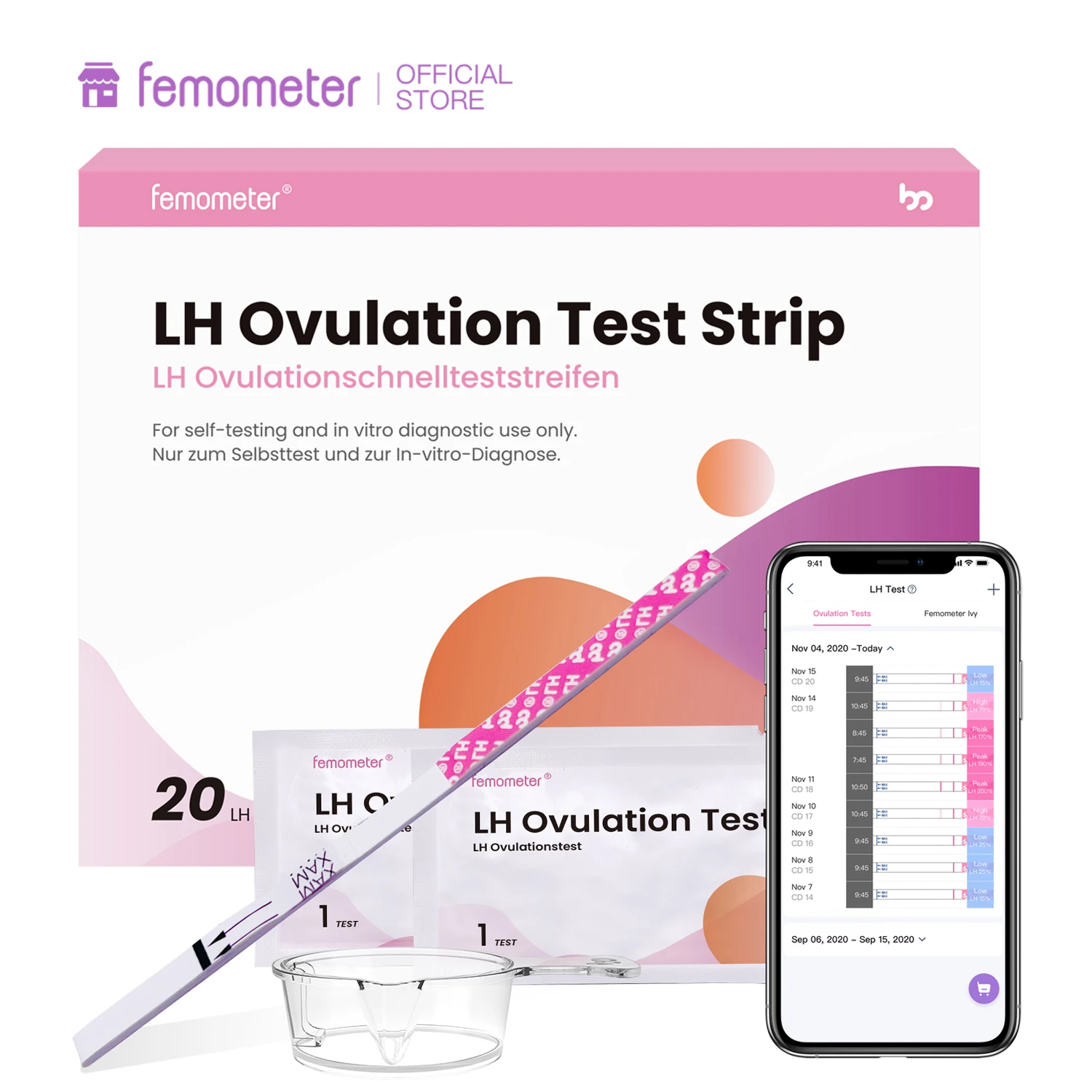 20 шт. тест-полоски на овуляцию |