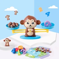 math match game board toys monkey match balancing scale number balance game kids educational learn add subtract teaching toys