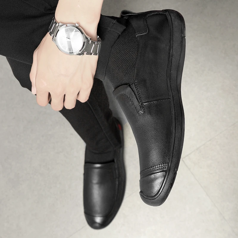 

Mens Shoes Casual Leather Shoe Casual Man Black Shoes Sapato Masculino Zapatos Casuales Para Hombre De Cuero Men Fashion 2020