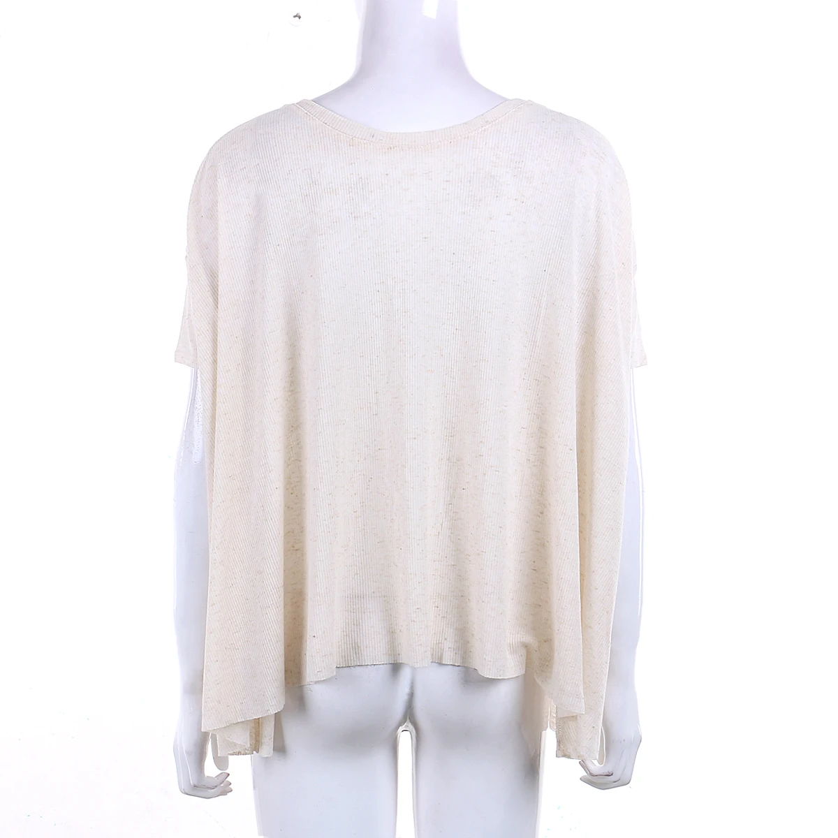 Women Long Sleeve V-neck Loose Tops T Shirt Ladies Plain Cotton Blend Blouse